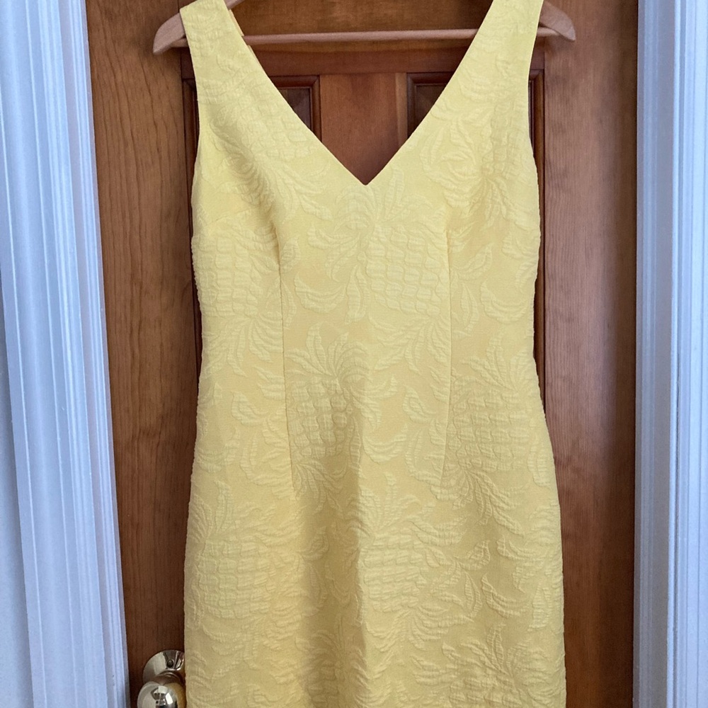 Lilly Pulitzer Sunny Yellow Textured Mini Dress